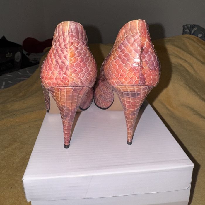 Pantofi stiletto piele naturală