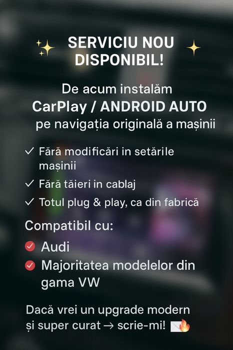 Instalăm CarPlay / Android Auto pe navigatia originala