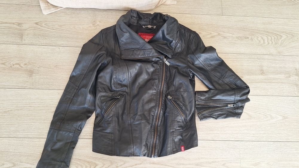 Якета естествена кожа M-L