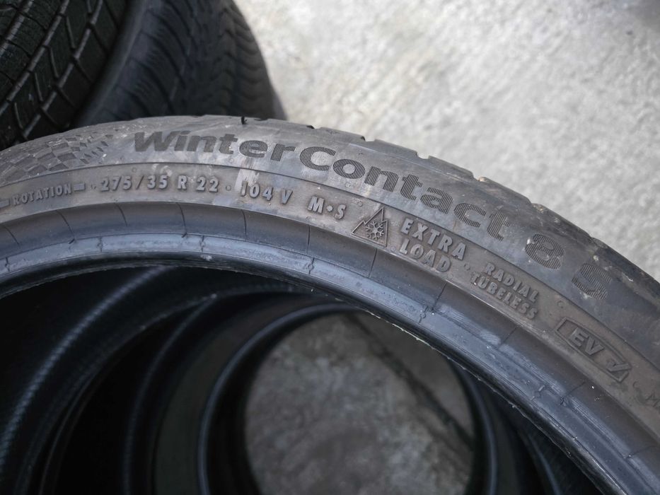 2бр Зимни гуми 275 35 22 - Continental - DOT 2024