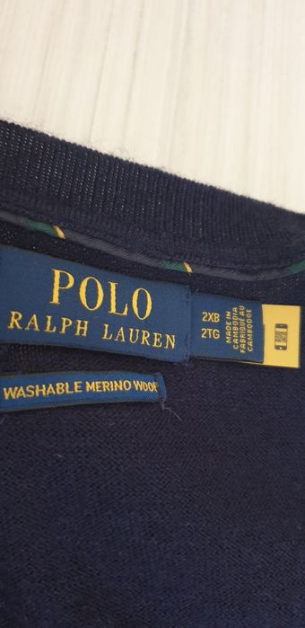 POLO Ralph Lauren Merino / Knit -  2XL ОРИГИНАЛ! Mъжки Пуловер