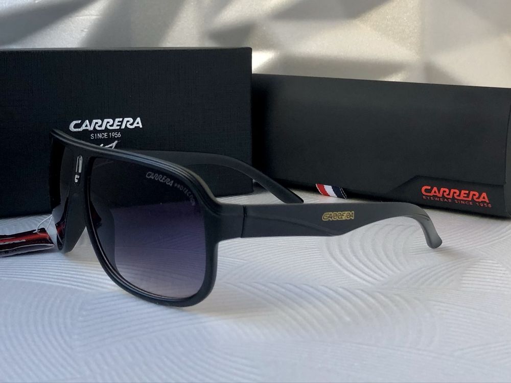 Мъжки слънчеви очила маска carrera 2 цвята черни