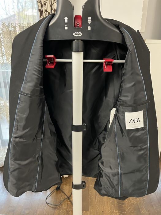 Sacou Zara barbati negru marimea 50