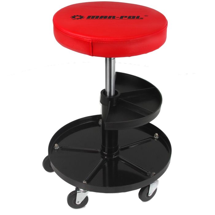 Автомонтьорски стол с поставка за инструменти Mar-Pol