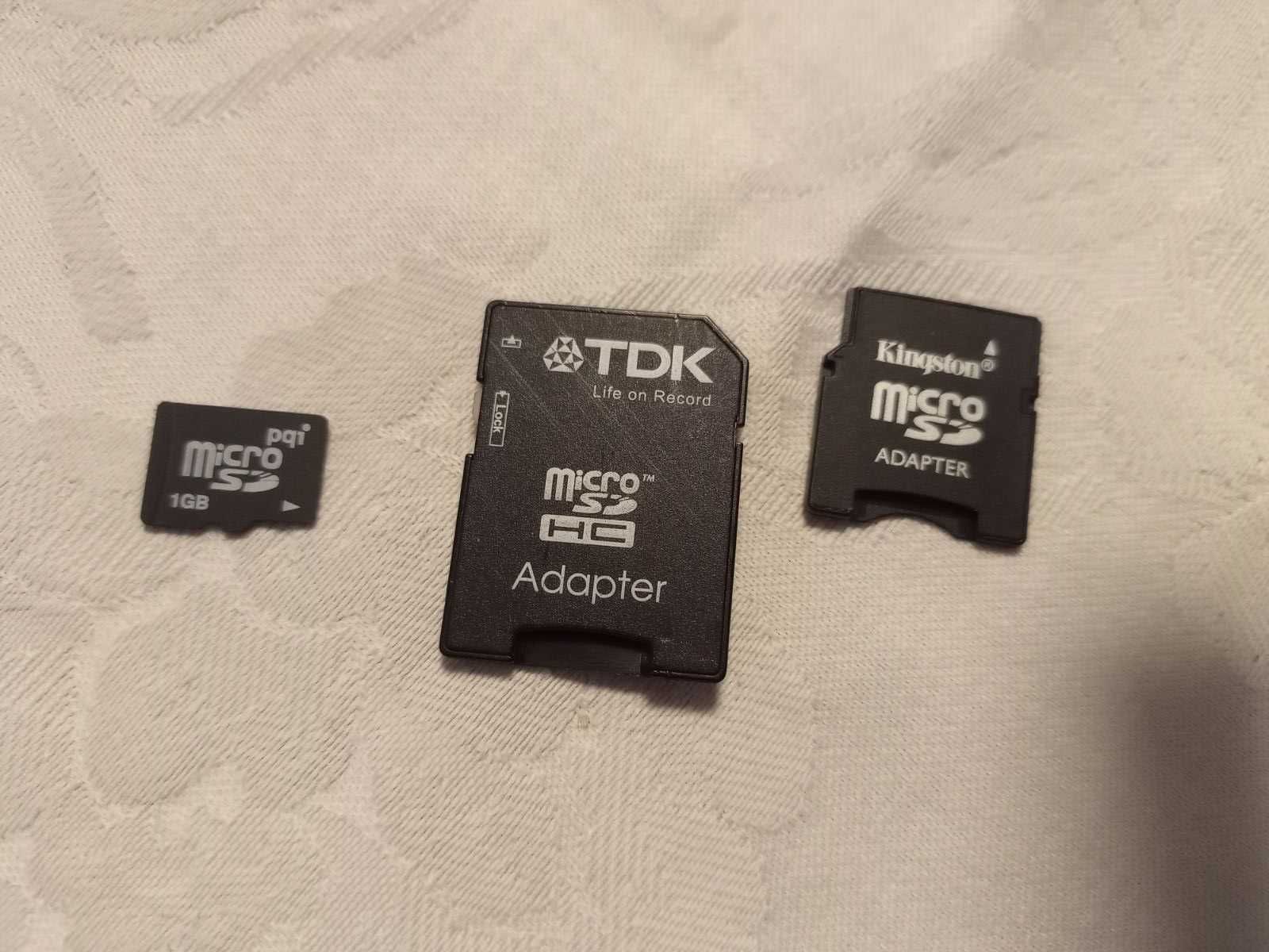 Микро SD карта 1 GB с адаптер и кутийка за съхранение - 15 лв.