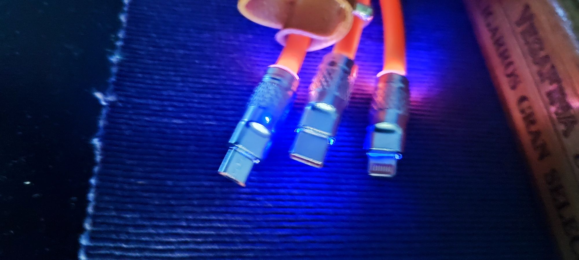 Висококачествен, дебел кабел за IPhone, type C и micro usb!