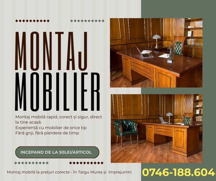 Montaj mobila - Rapid, Curat, Corect - Targu Mures si imprejurimi
