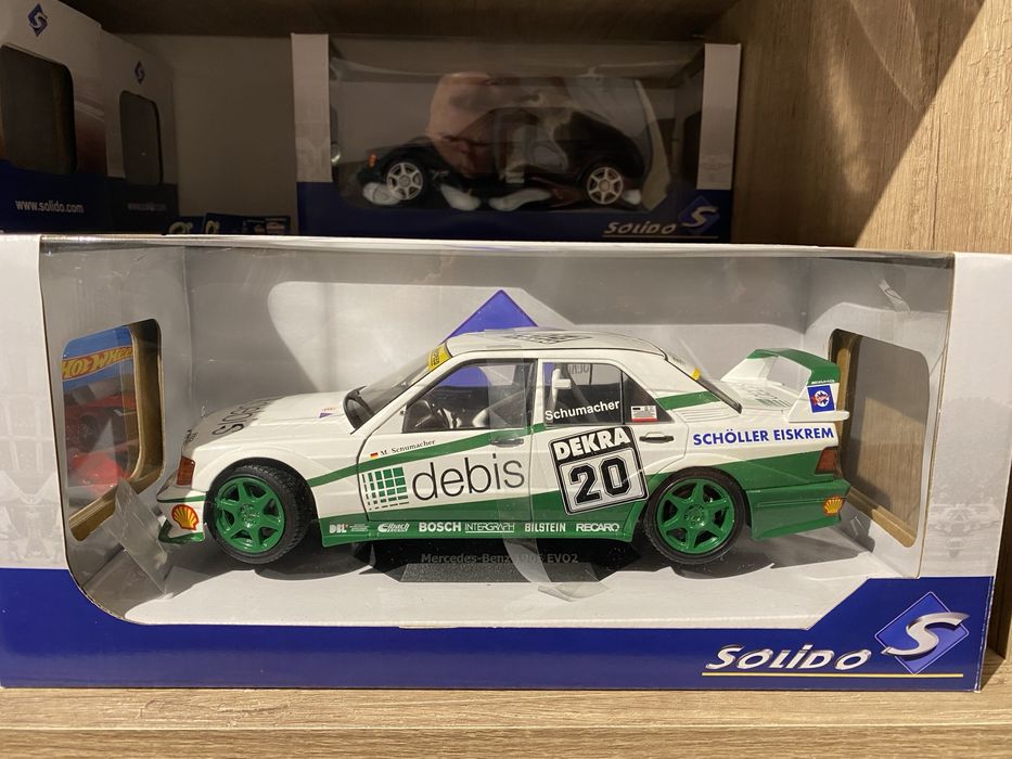 MERCEDES-BENZ 190E EVO II DTM 1990 machetă auto scara 1:18 SOLIDO