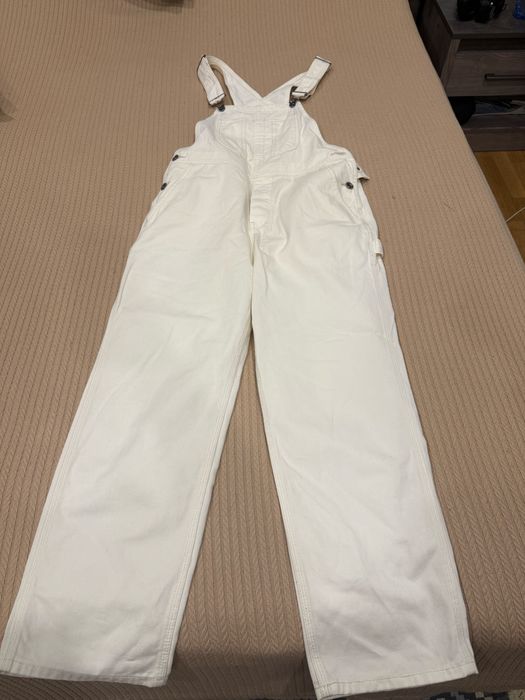 Комбинезон джинсовый женский белый S