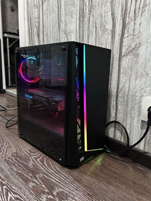 Игровой комплект, игровой пк + монитор + клавиатура