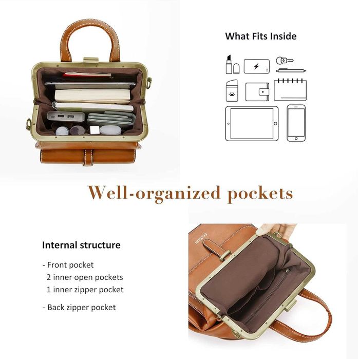 ECOSUSI Малка раница, чанта от изкуствена кожа