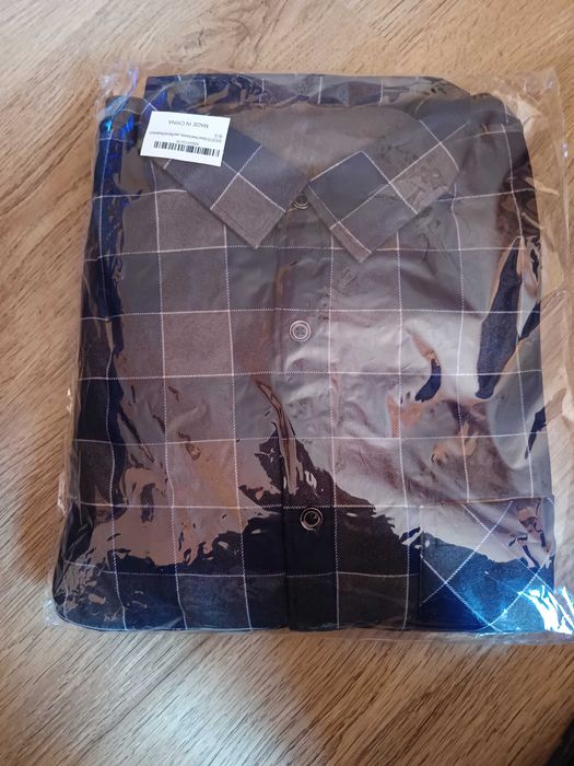 Мъжка риза с поларена подплата 2XL