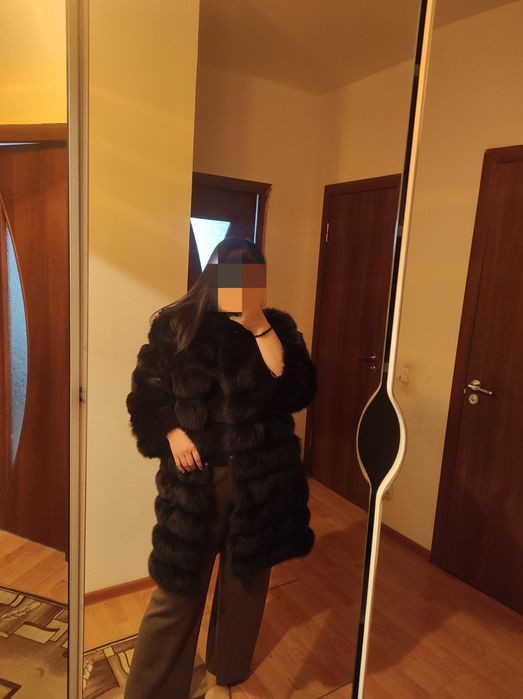 Шуба из натурального песца