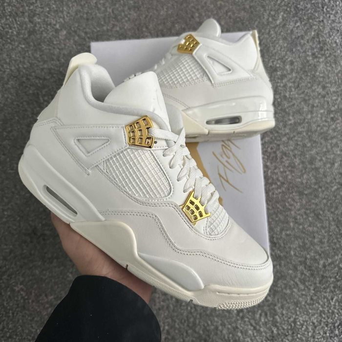 % 5LEI LIVRARE % Nike Air Jordan 4 Metalic Gold Editie Limitata