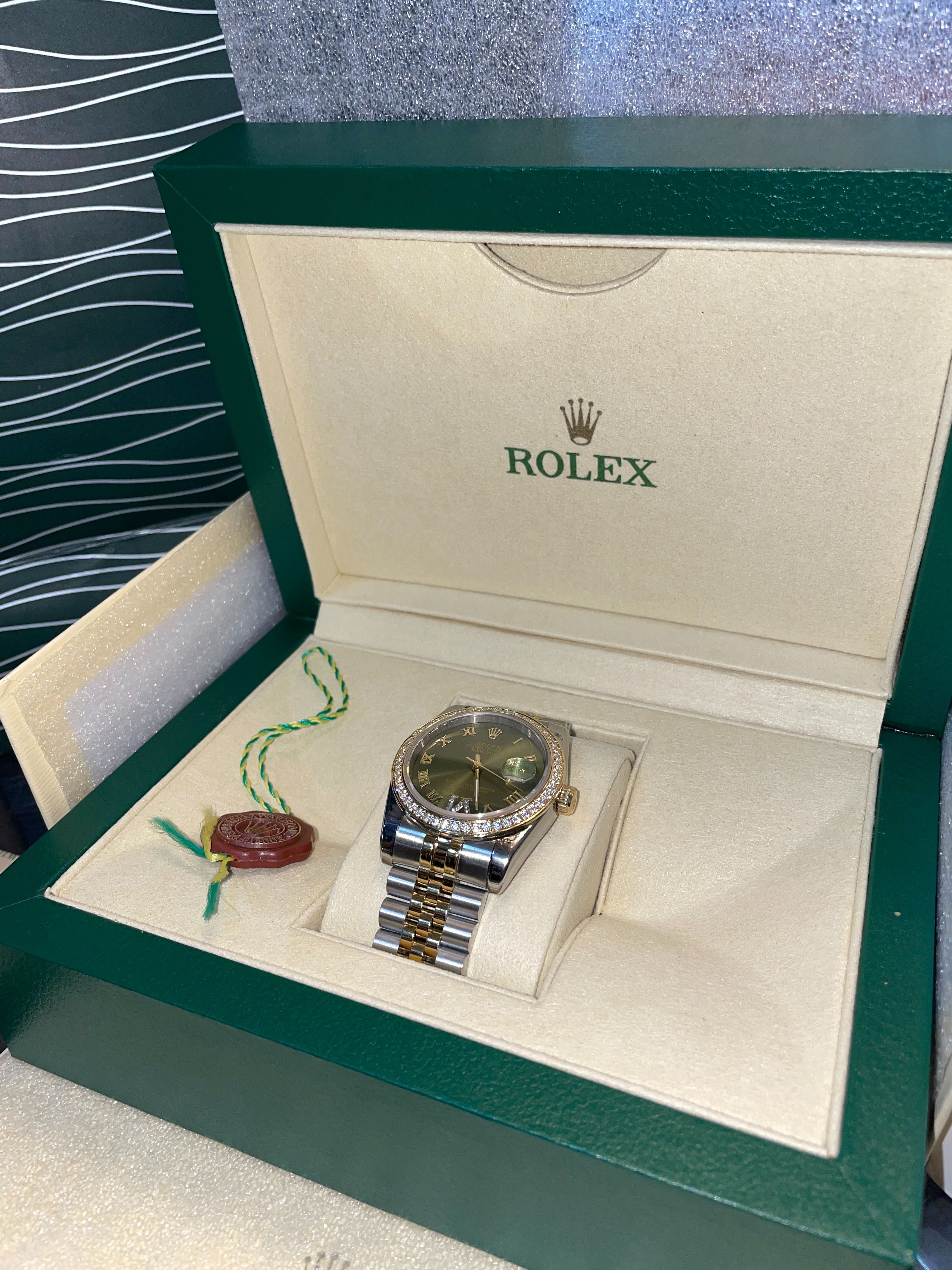 Rolex Lady Date Just 39 mm Green Dial