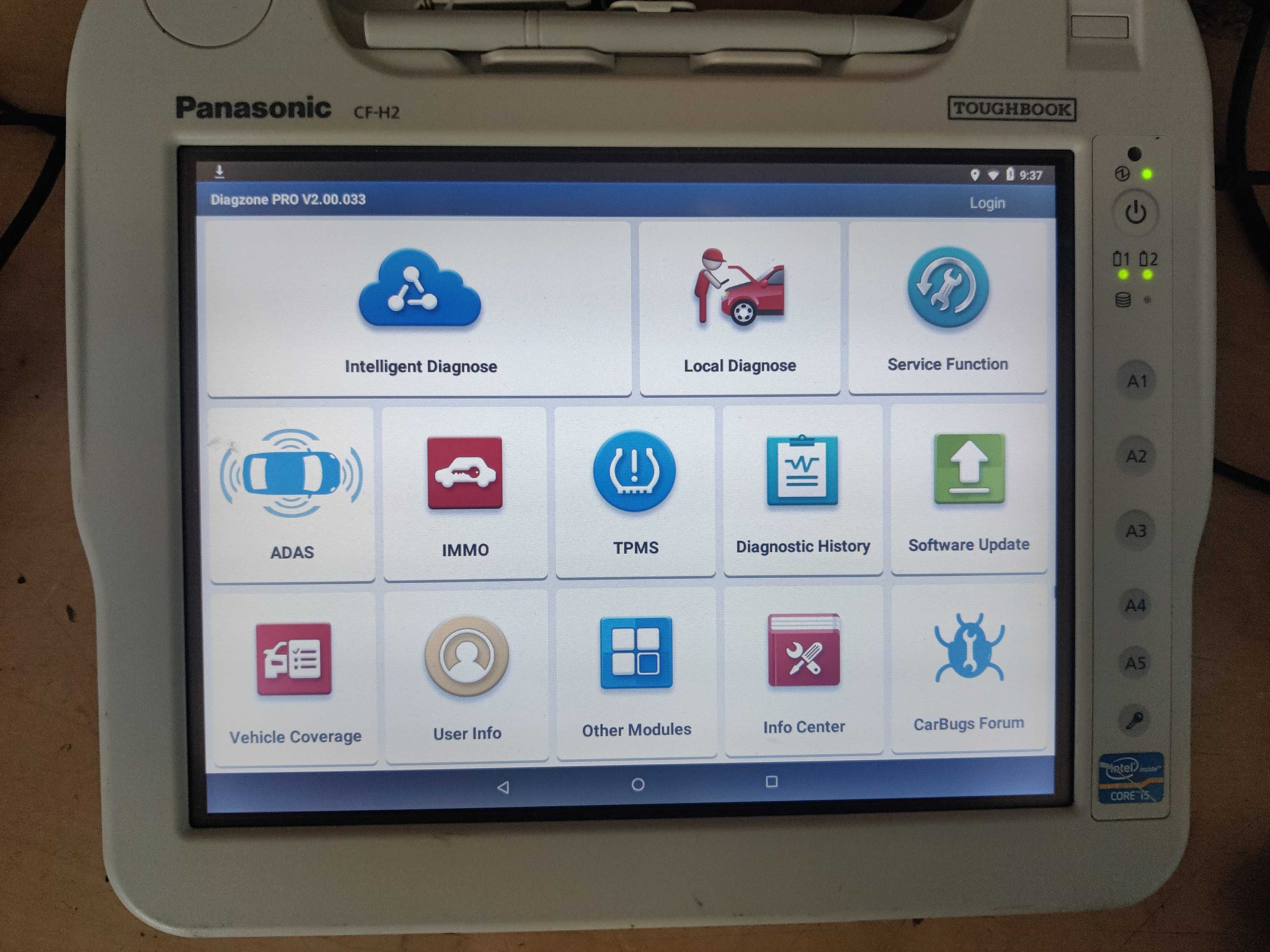 Panasonic CF-H2 toughbook tableta windows
