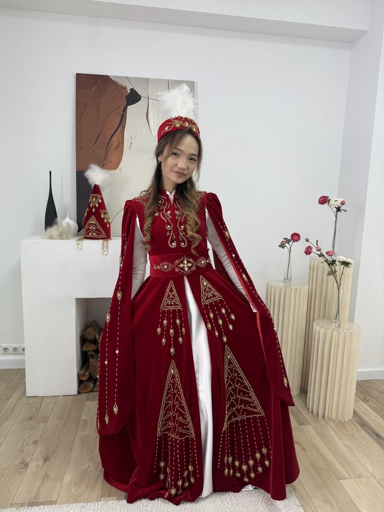 Новый той көйлек ұзату фата украшение гул тагы той көйлектер бар