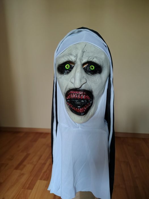 Mască Halloween party, scary plus tatuaje temporare/ mască The Nun