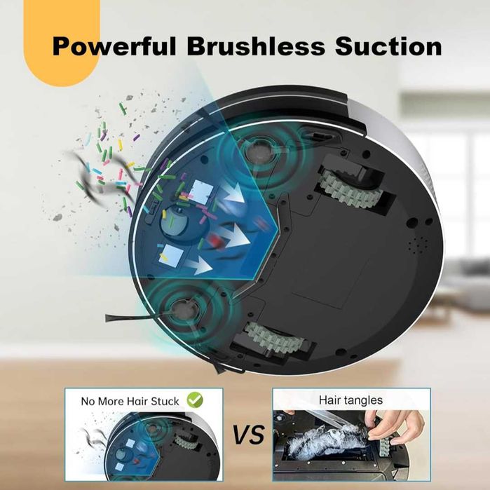 OKP Life K5 Робот прахосмукачка  Alexa/APP/Wi-Fi самозареждаща се нова