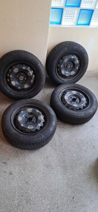 Set Jante + Anvelope de iarna Continental 185/65/R15