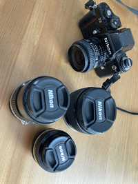 Nikon F3 + 35mm/50mm/85mm/135mm