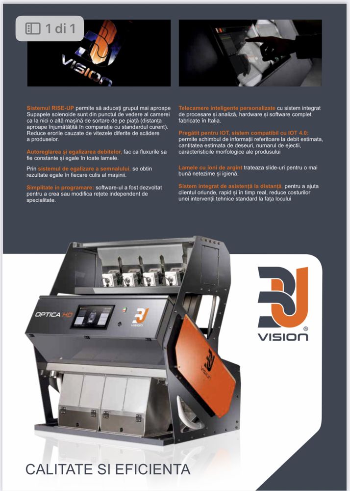 Masina de selectarea optica