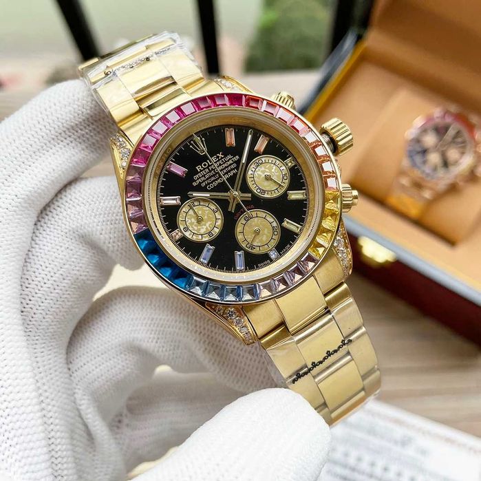 CEAS Tip ROLEX DAYTONA RAINBOW Lux Elegant 2025 Nou 2025 !!! REDUS !!!