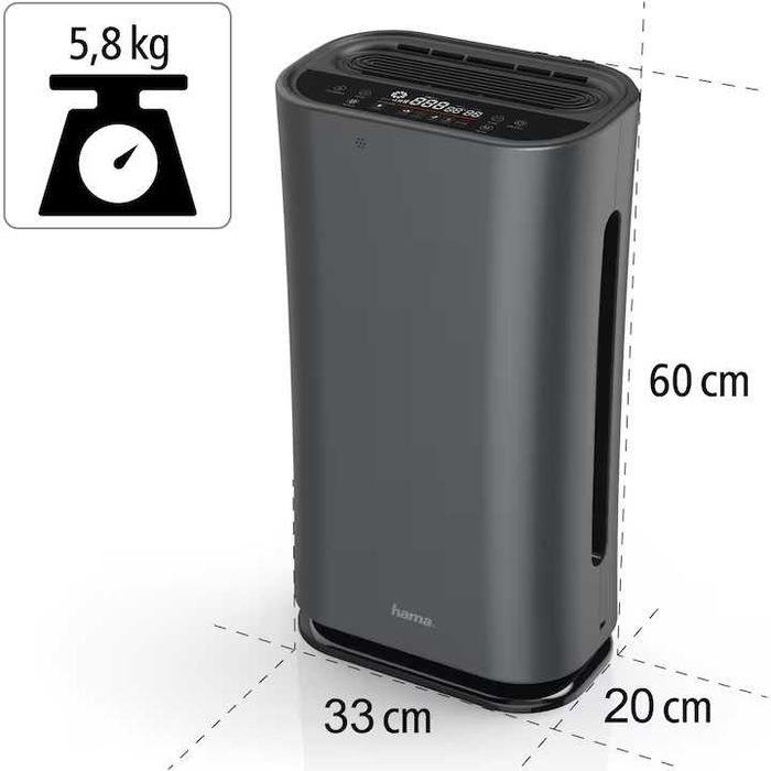 Purificator cu ionizare,senzor aer,touch panel si telecomanda,sigilat