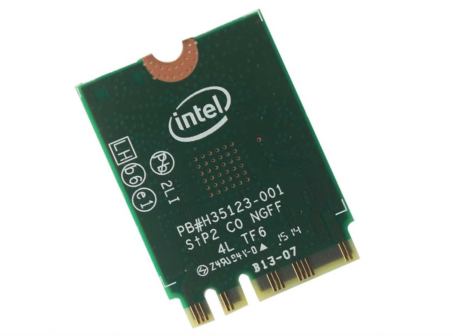 Intel 7265NGW Dual Band Wi-Fi AC (2.4GHz и 5GHz) + Bluetooth модул