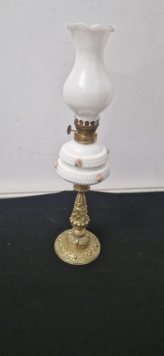 Lampa veche bronz petrol gaz ulei Deosebita