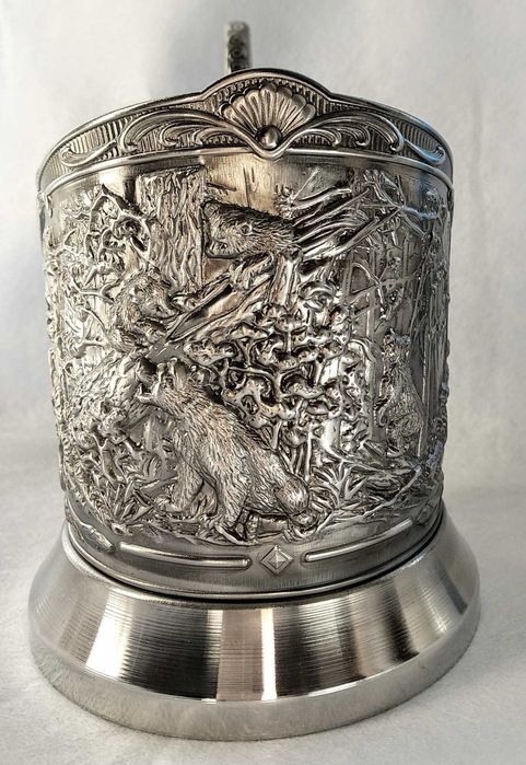 Подстаканник "Мишки в лесу" кольчугинский