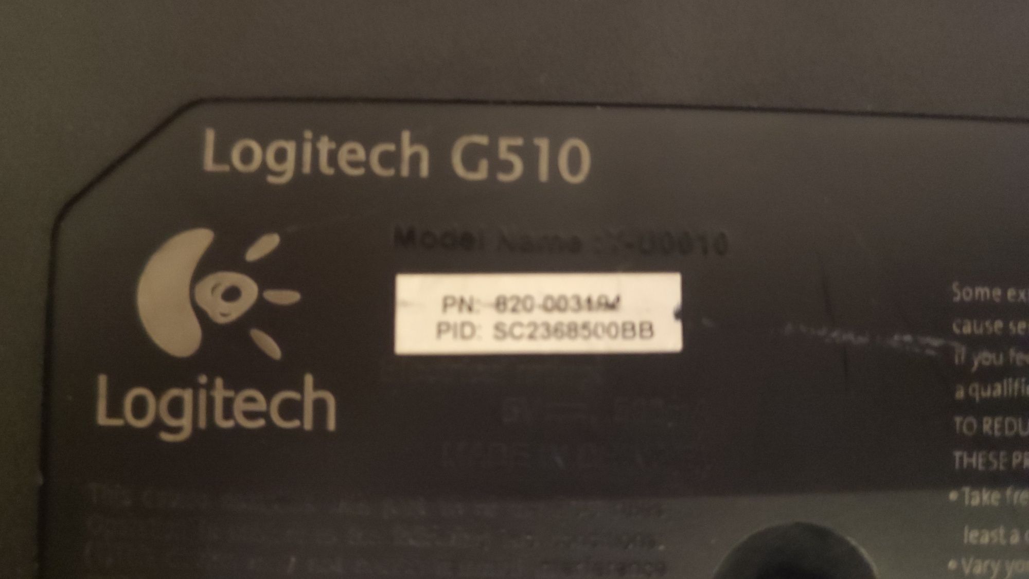 Tastatura Logitech G510