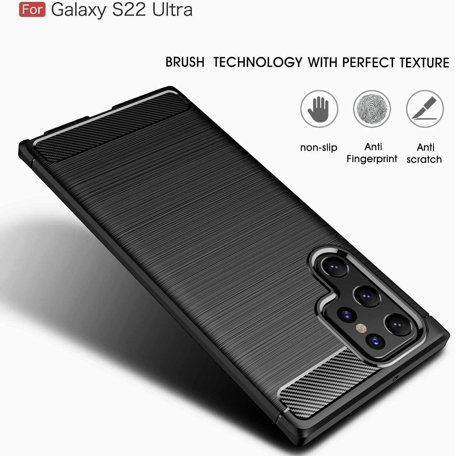 Калъф кейс гръб Carbon за Samsung Galaxy S20 S21 S22 Plus Ultra