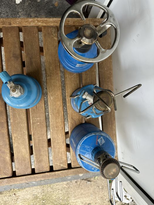 Лот туристически газови бутилки