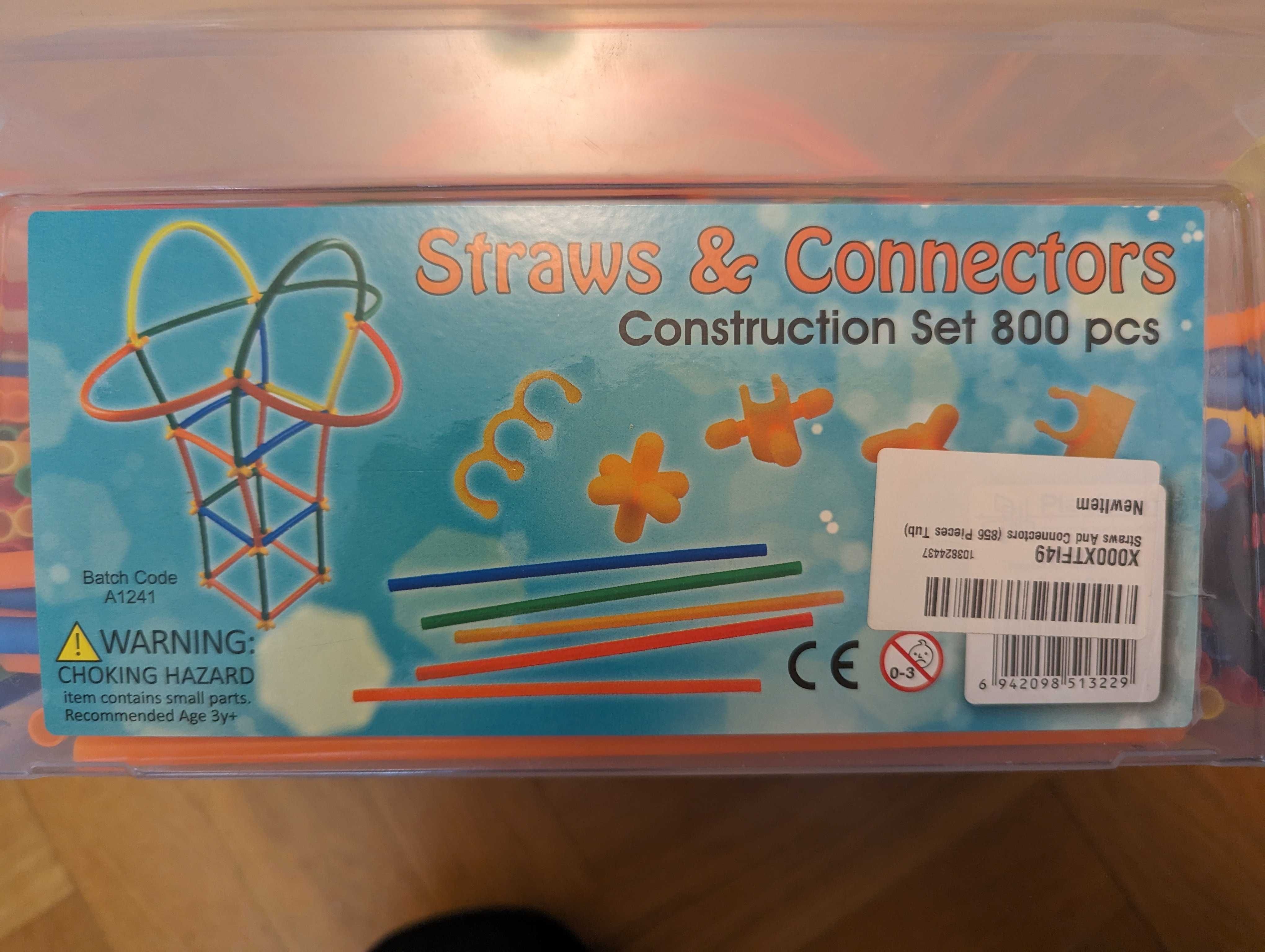 Joc construcție paie Straws & Connectors 856 piese