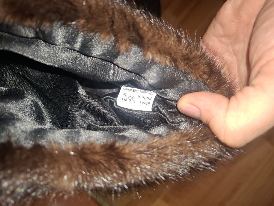 Caciula bărbat blana naturală din nurca