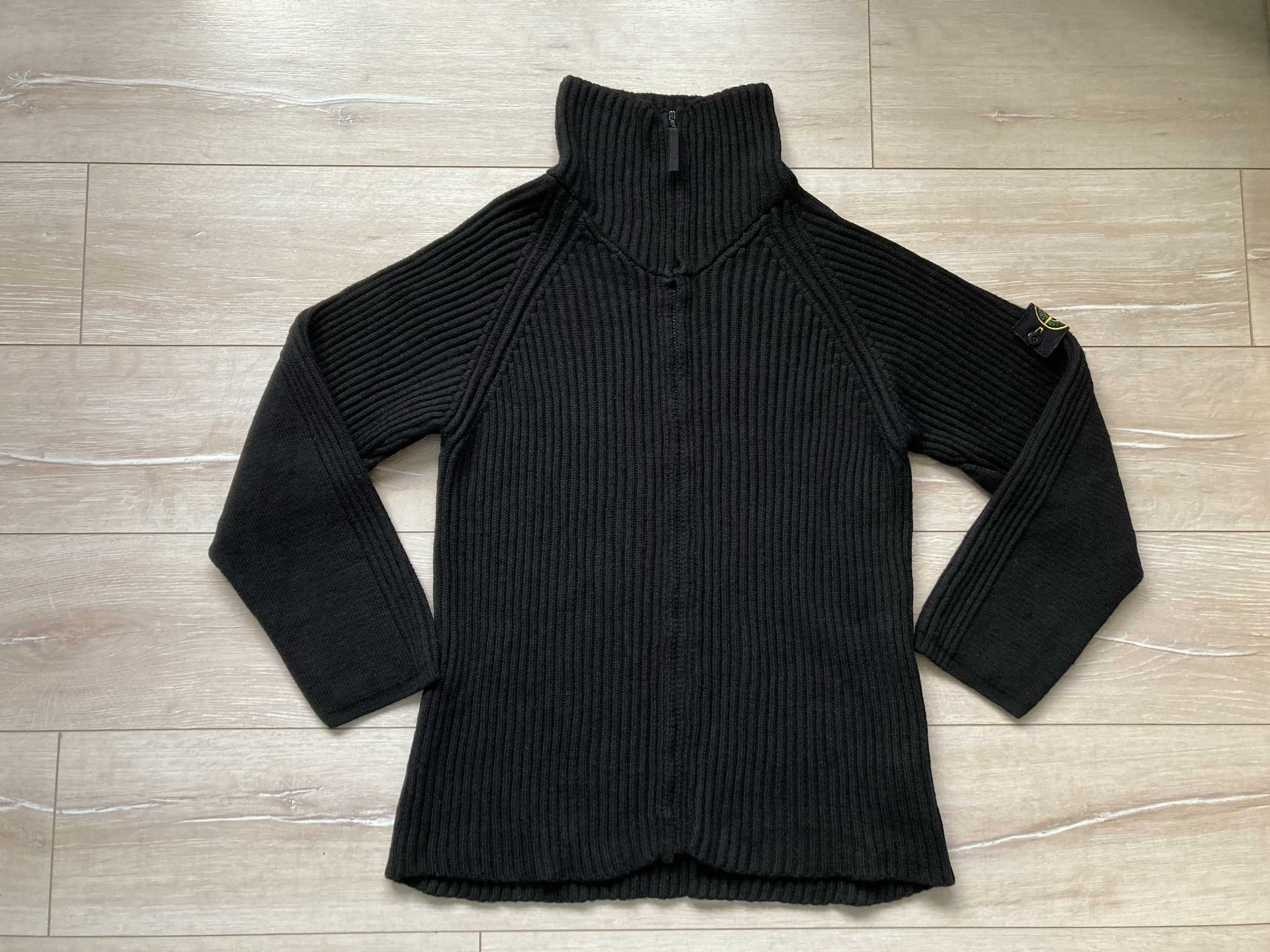 ОРИГИНАЛНА Stone Island дебела вълнена жилетка пуловер размер XL