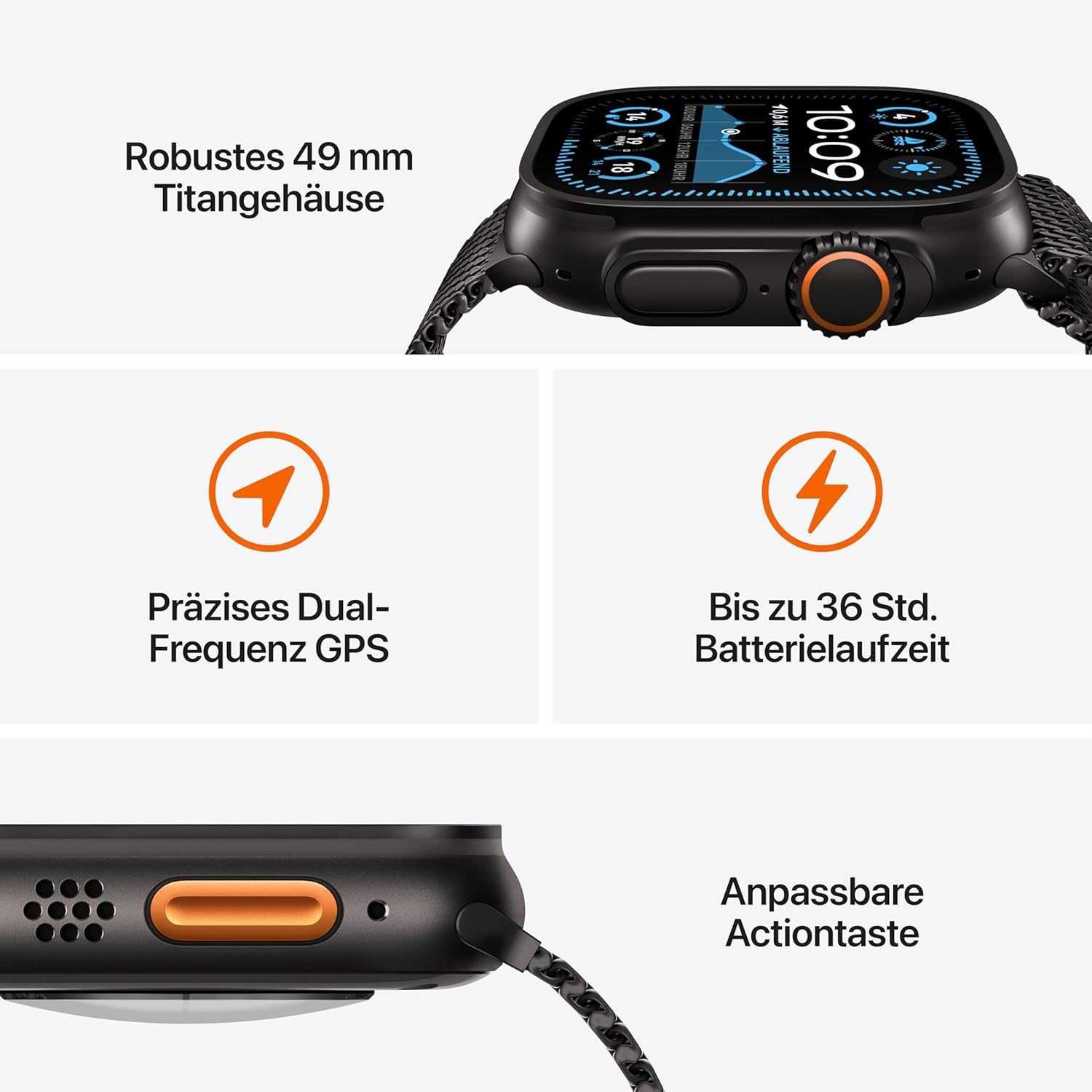 Нов! 12м. гаранция! Apple Watch Ultra 2 Natural LTE 49mm Titanium Case