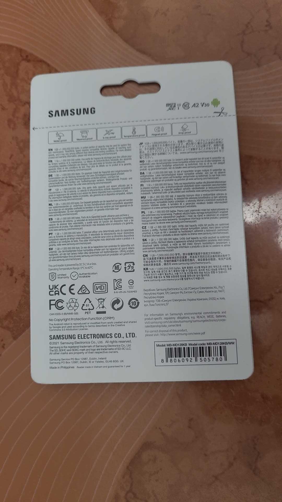 Card  Samsung microSD, PRO Plus, 128GB pt. camere de supraveghere
