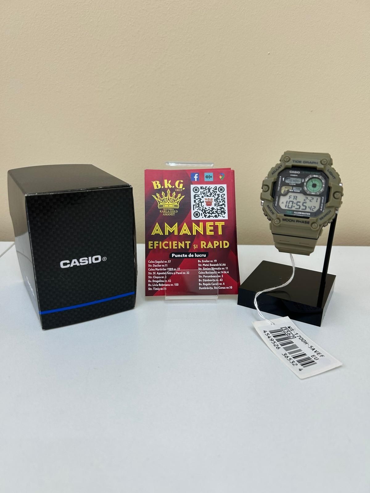 Ceas Casio WS-1700H Amanet BKG