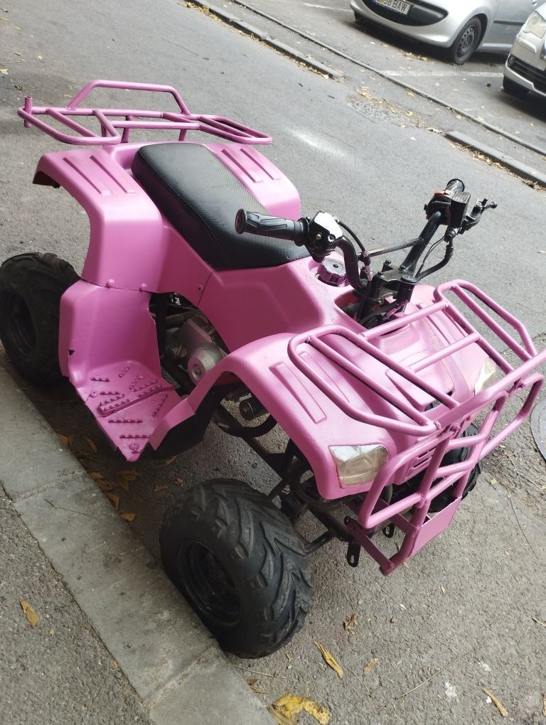 ATV copii, benzina,motor 125 ,4 timpi vopsit