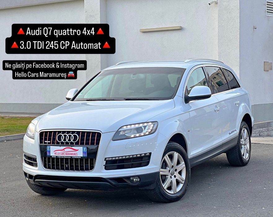 Audi Q7 Alb Perlat quattro 4x4 Carlig Scaune Incalzite