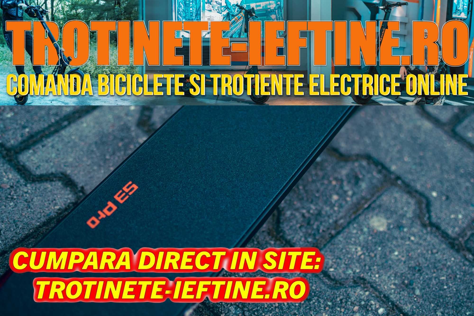 Trotinetă Electrică KuKirin S3 Pro - 350W, 30km, Eficientă