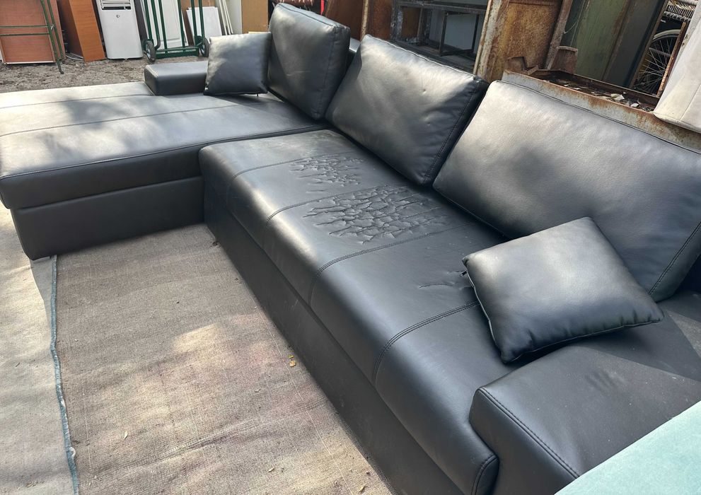 Canapea Extensibila tip Coltar 2,90 m; Pat cu Saltea 240x160 cm