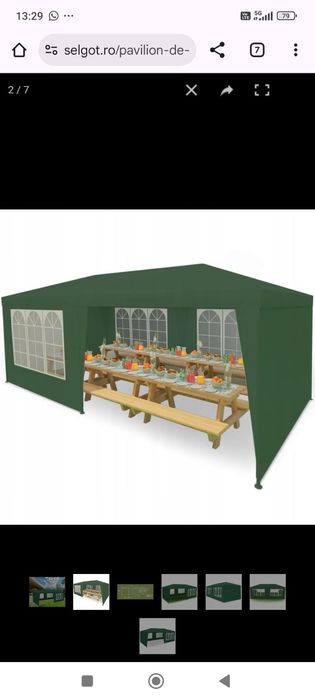 Cort pavilion de gradina 3/3,m și 6/3m noi