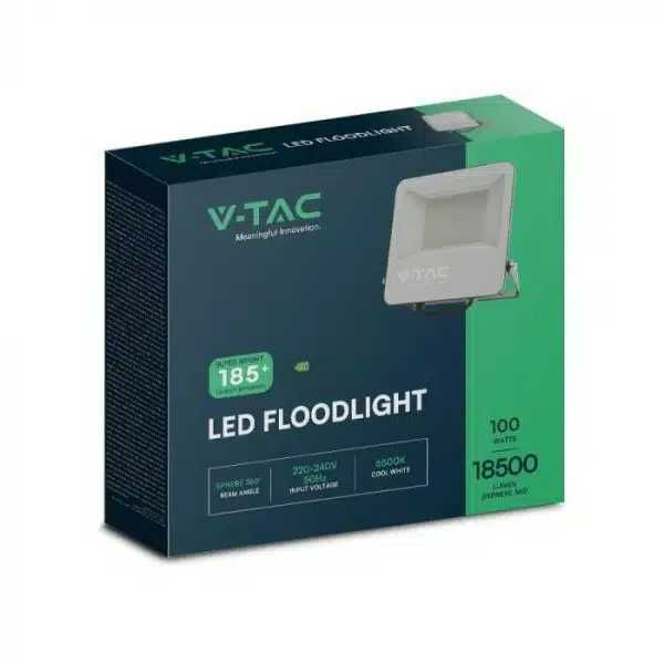 LED Прожектор V-tac 100w 2г гаранция 18500lumen Светло-отдаване