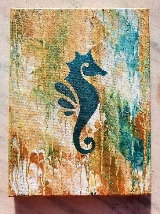 Artă fluidă în unicate cu /fără pictura aplicată