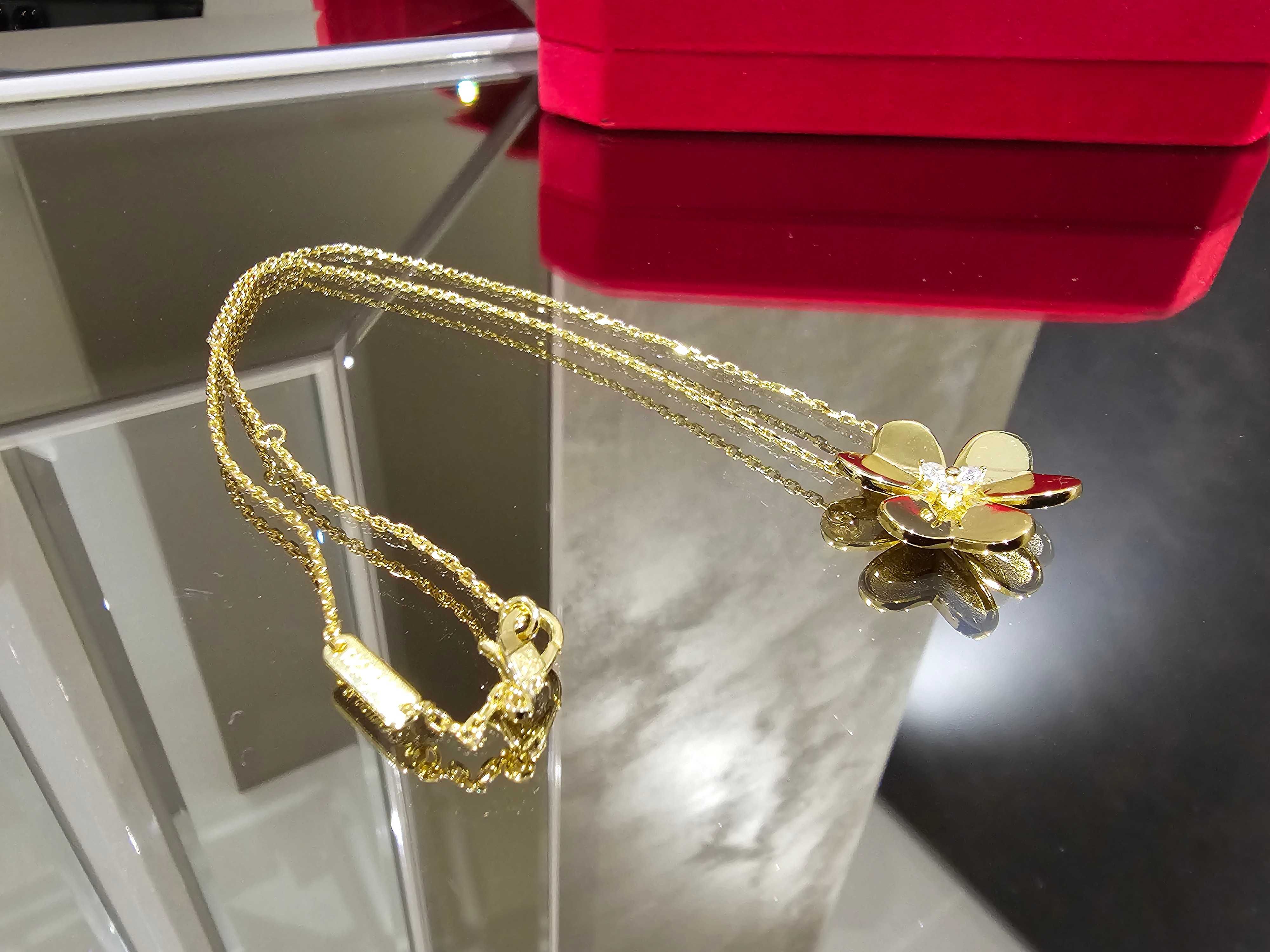 Van Cleef & Arpels VCA Gold Frivole Large Diamond Дамско Колие