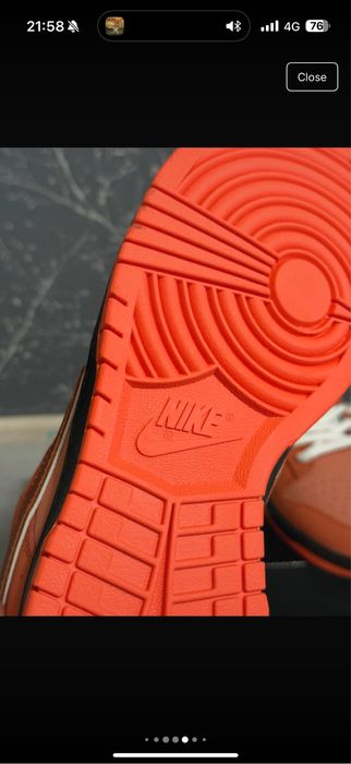 Nike dunk SB lobster orange