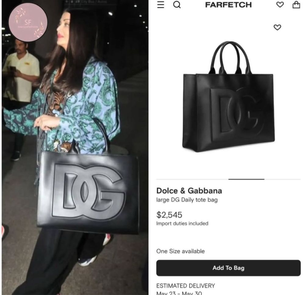 Оригинална чанта Dolce & Gabbana large DG Daily tote bag